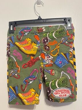 BILLIONAIRE BOYS CLUB KIDS BB DAY HIKE SHORT - CACTUS GREEN Size 5/6